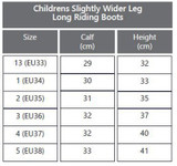 These luxury feel boots are made in soft feel leather giving the upmost comfort to the wearer. They feature an elasticated front lace and stitch detail on the toe cap. With a user friendly wider smooth feel zip pull and two pleated, elasticated leather sections at the back of the boot for a comfortable fit. The top of the zip is finished off with an elasticated strap and plain black press stud to the side. With spur guards and a sure grip sole these boots are practical as well as gorgeous to wear.
Available in wider leg.

Luxury Soft Feel Leather
No Wearing In Required
Wide Comfortable to use Zip Pull
Elasticated Leather Calf Panel