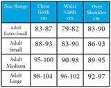 The Pro-Tec body protectors are tested to the latest BETA STANDARD EN13158-2018 LEVEL 3 ( blue label)
Providing body and shoulder protection when riding in case of a fall or when working around Horses.
With a central zip and tidy touch tape covering panel at the front this body protector is easy to on/off .
The sides also open fully if needed and are fixed closed by two wide touch tape straps that loop through a fixed buckle and then back onthemselves giving ultimate closure. There are also red markers on the touch tape on bothe the waist and shoulders to allow the user to know that maximum closure has occurred. ie if the red tape is visible you will need to try the next size up .
These body protectors have a smart black quilted front and rear panel flanked by a light- catching fabric to the rib area.
Finished with day-glo piping along the sides front and rear for added visibility.

High Density Foam
Easy Zip Closure
Additional Touch Tape Closure
BETA LEVEL 3 EN13158-2018 BLUE LABEL