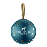 A stunning Christmas bauble, filled with air-dried British venison and duck dog treats. This luxury tree decoration is presented in a beautiful box, making it the perfect gift for hounds and their owners. Recyclable packaging and reusable bauble. 7cm diameter.