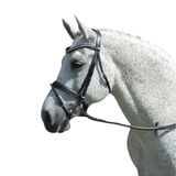 Rhinegold Italian Leather Anatomical Bridle With Flash Noseband