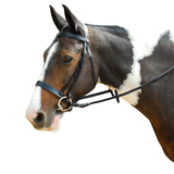Windsor Leather Hunter Bridle With Wide Cavesson Noseband