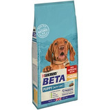 Purina BETA tailored nutrition for puppies includes antioxidants to support natural defences, and DHA that’s essential for growing puppies. It is also formulated with selected natural ingredients and natural prebiotics to support digestive health, to help make sure your puppy is ready to explore the world every day. And we do all this without including any added artificial colours, flavours or preservatives.