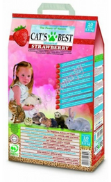 Cat's Best Universal Strawberry is a autoaglomerante sand suitable for controlling the odor of your pet.
Best cat's Strawberry is an organic natural product produced from spruce wood and spruce. Best cat's superabsorbent is and counteracts odors without the use of chemical additives and 100% biodegradable. With natural and fresh strawberry aroma.