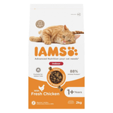 IAMS Adult Cat Indoor is a tasty dry food for indoor cats from the age of 1. This food is 100% complete and balanced and supports your cat's vitality. By serving IAMS Cat Indoor, you support your cat stay slim and active.