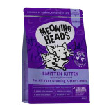 Meowing Heads Smitten Kitten has been specially formulated for all your growing kitten’s needs. This super yummy recipe is made with 100% natural chicken and fish, using only the best quality, natural ingredients. Approved by vets, this complete kitten food supports strong teeth & bones, and aids brain development. Smitten Kitten is blended with a whisker-licking combination of brown rice & vegetables for your newest family member.

Made with 100% NATURAL CHICKEN & FISH
EVERYTHING YOU NEED TO FEED A HAPPY, HEALTHY KITTEN
Natural Ingredients - FREE FROM artificial colours, flavours & preservatives
Strong Teeth & Bones
Controlled Growth
Brain Development
Approved by Vets for Kittens
