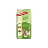 Mr Johnson's Supreme rabbit mix is a fibrous, nutritious, wholesome blend of steamed flaked peas, cereals, pellets, extrusions and herbs - supplying your rabbit with a tasty, healthy food in a variety of textures to encourage the natural foraging instinct. Feeding the correct diet to your rabbit is essential for maintaining good health. Rabbits require high fibre levels in their diet to assist normal digestive function and aid essential dental wear.

Mr Johnson’s Supreme rabbit mix is a complementary feed and should be fed together with unlimited access to good quality hay which is an important source of fibre and an essential part of your rabbit’s diet. A small quantity of fresh greens should also be fed daily and fresh clean water must always be available.

A rabbits diet should be made up of 85 - 90% of fresh clean good quality hay an essential fibre source and one that mimics their natural diet in the wild. Hay plays a vital part in dental wear and a rabbit's digestive function. Feed this with a carefully measured portion of Mr Johnson's Supreme rabbit mix as reccomended on the packaging dependant on the weight of your rabbit for a balanced diet.