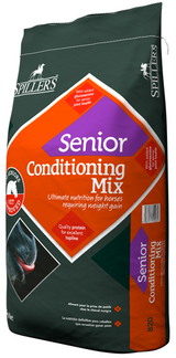 Ideal for active senior horses or those struggling to hold weight.
Formulated for seniors requiring extra support to help build and maintain condition and topline.
Contains easily digested steam flaked cereals and rapeseed oil for conditioning alongside highly digestible fibre
Small sized particles ensure it is easy to chew for horses with poor teeth.
Contains glucosamine to help support joint mobility and live yeast to maintain gut health.
Includes chelated minerals for better absorption in the gut, and antioxidants to support the immune system.