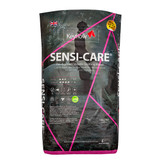 Keyflow® Sensi-Care® is a super palatable CEREAL AND MOLASSES FREE, high fibre, HIGH OIL, LOW STARCH feed for sensitive horses and ponies. This scientifically formulated ration has been pre-digested by way of STEAM EXTRUSION* and micronisation to support MAXIMUM DIGESTION and absorption of nutrients. These advanced feed technologies ensure the digestion of this ration is kind and SYMPATHETIC TO THE STOMACH, small intestine and hind gut.

Sensi-Care® is suitable for a wide range of horses and ponies, including those prone to issues such as the following: GASTRIC ULCERS • inflammatory bowel disease (IBD) • nervy or ERRATIC BEHAVIOUR •  hind gut discomfort • FUSSY FEEDING or LACK OF APPETITE • skin disorders • muscle stiffness • lack of nutrient absorption • laminitis • UNEXPLAINED POOR CONDITION • LOOSE DROPPINGS or faecal liquid • PPID (CUSHING’S) or other metabolic disorders and more.

Sensi-Care® keeps your horse calm, SOOTHED AND SETTLED whilst building and maintaining PRIME CONDITION. Truly healthy condition is achieved through the inclusion of the highest quality MUSCLE BUILDING protein (EQ-Complete™), specifically selected to match the horses amino acid requirements. Cool calories are provided from our stabilised rice bran Key-Plus™, COLD PRESSED OMEGA 3 OILS and MULTI-SOURCE FIBRE.  Various omega sources ensure balanced levels of omega 3, 6 and 9, to support all round health and vitality along with supple skin and coat shine.

This unique soothing muesli contains a blend of chopped and ground super fibres contributing to a level of OVER 20% FIBRE. Multiple fibre sources allow the digestive system to thrive by supporting a DIVERSE MICROBIOME. A healthy hind gut environment enables OPTIMUM DIGESTIVE EFFICIENCY, better feed conversion and overall well being. Sensi-Care® includes concentrated PROTEXIN® PROBIOTICS to feed the hind gut with BENEFICIAL BACTERIA, whilst also helping to stabilise and maintain vital microflora. Quality MOS prebiotics bind and remove unwanted bacteria, BRINGING ENHANCED HEALTH FROM THE INSIDE OUT.

Sensi-Care® is a complete muesli feed, providing balanced levels of vitamins and readily absorbed chelated minerals**, chelation ensures optimal absorption and nutrient utilisation. This non-heating, high oil, low sugar and starch formulation provides cool condition, whilst maintaining a settled digestive system.