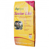 Top Spec Senior Lite Balancer is formulated for older horses which prone to weight gain.  This low-calorie feed balancer includes a joint supplement to support mobility. Free from cereal grains, this feed has low levels of sugar and starch. It is important to keep the starch intake of old or elderly horses low when fibre intake is compromised, in order to maintain healthy hindgut function and avoid loose droppings.

Top Spec Senior Lite Balancer includes the scientifically recommended rate of glucosamine in a daily quantity of feed to help maintain mobility, which is 10 grams of glucosamine/500kg horse/day.

Senior Lite Feed Balancer is a very palatable ‘Non-Heating’ feed which contains several supplements to provide micronutrients and digestive aids so there is no need to add any further supplements.

Feeding Top Spec Senior Lite Balancer will not promote weight gain when fed as part of a calorie-controlled diet. Senior Lite Feed Balancer contains yeast probiotics to support healthy digestion. The probiotics are particularly beneficial for elderly horses suffering from stress e.g. during changes in routine, given less than ideal turnout time, losing a companion, recovering from illness, after worming and during or after a course of antibiotics.