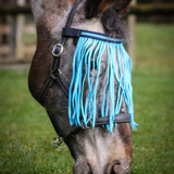 This Fly Fringe comes in a wide selection of two tone colours, and hooks easily onto your headcollar. The cord tassels discourage flies from landing, making this a simple, effective fringe.