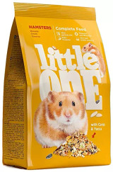 Feed for hamsters with 21 tasty and most favorite ingredients including grains and seeds, multigrain pellets, various puffed ingredients and flakes, nuts, dried vegetables and carob.