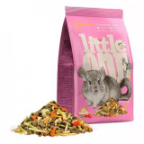 Chinchillas are fascinating little creatures with incredibly soft fur. In the wild nature, the diet of chinchillas is quite poor, so their digestive system is not adapted to the consumption of succulent feed, large amounts of grains or sweet foods and nuts. To make the chinchillas get all nutrients they need to thrive, we have developed our deliciously tasty balanced Little One feed for chinchillas.

Little One represents a special feeding approach, designed to nourish chinchillas according to their evolutionary adaptation to a diet rich in fiber and varied in plants, grains and herbs. We created our feeds based on the best from nature, many years of experience working with breeders and applying the latest technologies and innovations.

Every pack of nutrient-dense Little One feed for chinchillas contains:
- 30 different biologically appropriate ingredients to nourish chinchillas of all species and life stages according to their evolutionary and biological needs
- 30% of the feed are aromatic and freshly grown meadow grasses and herbs to create a ration reachly varied in fiber and to mirror the natural diet
- 16% of high-quality fiber for optimal health and digestion
- 20 elements of vitamin and mineral complex presented in the most digestible form. The complex is a great source of virtually every nutrient a chinchilla needs
- Variety of vegetables and flaked ingredients to make the feed deliciously tasty for even the fussiest pets
- FOS as natural prebiotics will provide a comfortable digestion
- Biotin and zinc will help to keep the pet's coat shiny and the skin healthy
- Yucca extract will help prevent the appearance of an unpleasant odours.