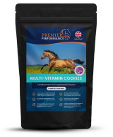 Premier Performance Multi Vitamin and Mineral Cookies have been carefully formulated to provide your horse with the required vitamins and minerals in optimal proportions to support your horse’s health and performance.

By feeding these cookies you are providing the required levels of essential vitamins and minerals that your horse or pony needs based on the NRC (National Research Council) for horses’ recommendations to support your horse’s health and performance.

Vitamins and minerals are essential to maintaining overall health as they play a vital role in the body’s metabolic processes. Vitamin and mineral deficiencies in the diet can alter bodily functions and may eventually lead to ill health or disease

When feeding our unique Multi Vitamin Cookie you can ensure that your horse receives the full amount of their required levels of vitamins and minerals rather than feeding a traditional powder form supplement where feed can often be left or spilled.

Ideal for your ‘good doer’ and those kept on a forage only diet, or for horses kept out at grass who receive little or no traditional concentrate/supplementary feeds.

Perfect for any situation where bucket feeds within a herd may not be possible, including broodmares and youngstock – or if you do not wish to bring your horse in from the field for a feed.