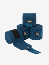 Luxury LeMieux Fleece Polo Bandages. These beautiful fleece exercise bandages are made from the highest quality fleece to avoid pilling. They can be used on their own or with LeMieux under bandage pads for extra protection. The LeMieux bandages are 3.8 metres long and sold in a set of 4 in a zipped carry case. The Fleece bandages have been designed to co-ordinate with the full LeMieux saddle pad range.