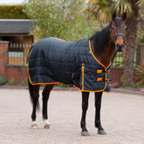 Perfect for early Spring and Autumn weather, 210 denier outer with soft breathable lining. 100g channel quilted polyfill spreads heat evenly, making the ideal rug for layering in cold weather.
Features include two buckles front fastening, cross surcingles, fillet strings and D- rings attachments for optional Neck Cover.
Lighter weight comfortable stable rug and very versatile, this Gallop product is unbeatable value once again!