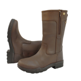 A refined classic mid-calf country boot with subtle logo hardware detailing and a half side zip for confident use and fit. The Hampton is a waterproof country boot that is ready for anything.