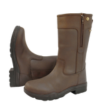 A refined classic mid-calf country boot with subtle logo hardware detailing and a half side zip for confident use and fit. The Hampton is a waterproof country boot that is ready for anything.