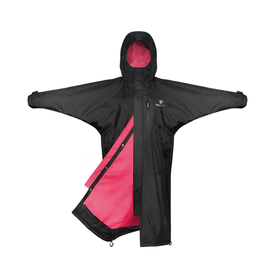 EQUIDRY Evolution Thin Fleece Coat Black/Peacock Pink