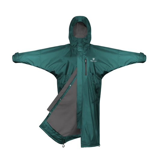 EQUIDRY Evolution Thin Fleece Coat Teal/Grey