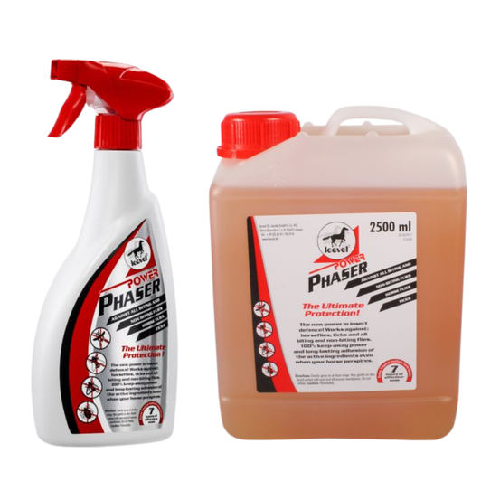 Total protection against all insects and horse flies. Power Phaser gives seven hours of protection, even if your horse sweats. An optimised blend of active ingredients guarantees stay-off effect and long-lasting effectiveness. The repellent-loss effect associated with perspiration is much less pronounced.