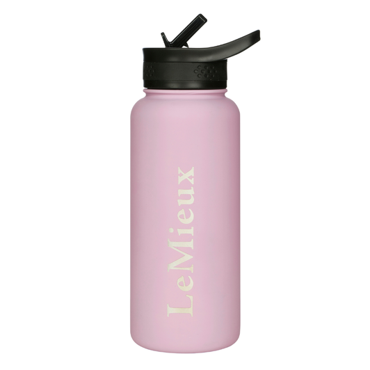 All your hydration needs sorted in one sleek design, the 0.9l LeMieux Drinks Bottle is an eco-friendly choice for staying topped up on the go.

Made from double-skin stainless steel that's scratch and break-resistant, this bottle keeps cold drinks cold for up to 24 hours - very refreshing!

Featuring a BPA-free screw top lid and straw with a choice of coloured outer designs, the handle is strong, safe and comfortable to hold. Take it with you when travelling to shows or mucking out the yard.