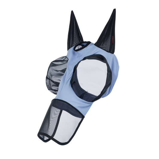 Provide your horse with relief from flies, bugs and other irritants with the Bug Relief Full Mask. With 75% UV protection, it's a must-have accessory during warm spring and summer months.

Anatomically shaped for security and comfort, the soft, four-way stretch fabric provides a close and comfortable fit. The pull-on design minimises the chance of rubbing and stops any flies from getting under the mask.

Bug-eye eye darts maximise freedom and visibility around the eyes, while breathable mesh ears provide airflow to keep your horse cool and comfortable. A forelock slit offers increased comfort and security.