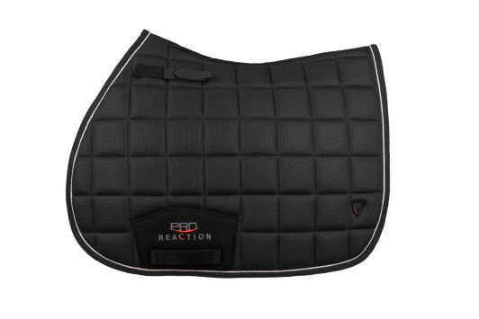 Where performance meets style. This innovative saddle pad is made from the latest unique 3D mesh fabric, promoting maximum airflow, breathability and moisture wicking to keep your horse comfortable and cool when they need it most. The specialised design and perforations of the AirFleX 3D Mesh Saddle Pad allow for unrivalled air circulation, allowing temperature control regulation and fast drying action. The anatomical shaping and techno-flex material allows the saddle pad to contour perfectly to the horse for optimal fit under the saddle. Featuring elasticated D-ring fastenings, girth protection guard and girth strap, finished with tonal and white trim for a classic look.