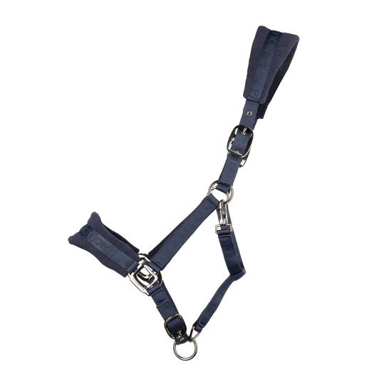 Optimise your horse’s comfort with the Dura Fleece Head Collar, part of the elite ProReaction collection. Fully adjustable nose and head piece to allow you to create a perfect fit, with practical clip throat lash for easy use. This head collar features luxuriously soft fleece with extra padding to the nose and head piece that are contoured to offer unrivalled comfort, aid with distributing pressure evenly if required and help prevent rubbing. The durable webbing features hard-wearing metal eyelets and is complete with durable stainless-steel fixtures.