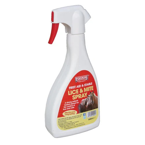 Equimins Lice and Mite Spray is a proven strong natural herbal extract for the control of lice and mite. Typical areas where lice and mite like to get are in the feathers around the feet of shire horses. This product has proved to be very effective. It contains only natural plant extracts and does not contain any harmful chemicals.