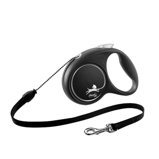 Flexi Black Design Retractable Cord Lead