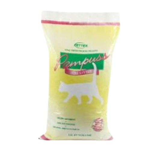 Pampuss Woodpellet Cat Litter is light to handle and easy to dispose of. The pine fresh pellets are environmentally friendly, sourced naturally and made from 100% biodegradable residue wood material, that has been processed and pelletised with no glue or additives. Superior dust extraction means paws and fur stay clean, pleasing cats and owners alike. The pine fresh aroma releases a pleasant and fresh scent to effectively tackle any unwanted smells in your home