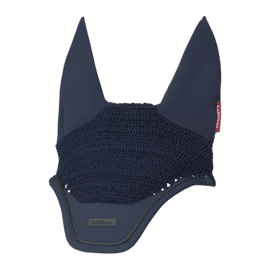 LeMieux's premium Essence fly hoods are made with protection and style in mind. Designed for pro riders, they are the ideal way to top off your Essence look for training.

The 100% cotton crochet veil is crafted in handmade four-way stretch crochet with a smooth, softshell patch and a tie-down loop on the underside. This makes it unflappable, secure and close-fitting under the bridle. The veil is finished with sporty matte silicone print branding.

The face veil is complemented with soft, comfortable elastane ear fabric, designed to protect your horse's ears from flies, dust and distractions.