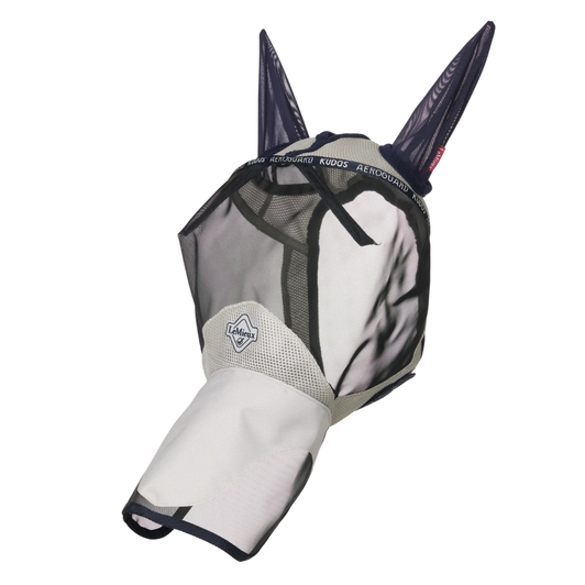 Buzz off! Keep flies from bothering your horse in the field this summer with this breathable fly mask in half and full-face styles.

3D mesh panels around the ears, nose and under the cheeks promote airflow for greater comfort in warm weather.

Stand-out mesh eye covering and a structured browband offer added clearance over the eyes for unrestricted visibility.

On full-face options, a block-out nose net covering protects the sensitive nose, with 80% UVA blocking.

Lightweight mesh ears protect from flies and insects, while a forelock slit offers extra stability and security. Fleece edges maximise comfort, raising the chances of your horse keeping the mask on all day.
