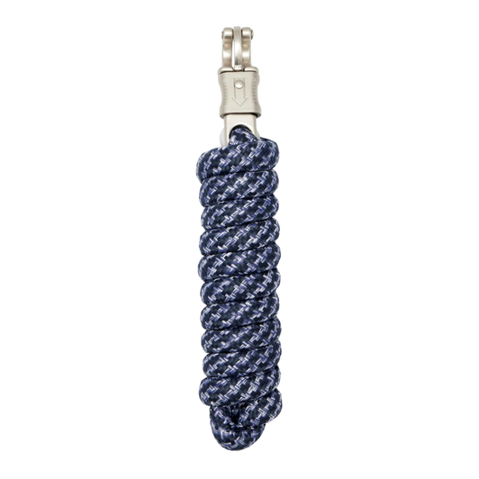 Ideal for when you want to make a quick getaway (at turnout, for example, or with a young or unpredictable horse), the clever quick-release clip on this leadrope allows you to simply tug and go. 

Controlled with a pull-down clasp which locks into place for security when closed, a pinch-and-pull movement opens the mechanism for quick release. 

Standard 2m leadrope.