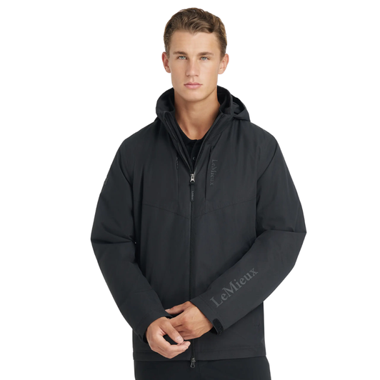 Turn out for your team in this elite jacket. Its sleek silhouette hides its technical excellence; it's fully waterproof and insulated with taped seams. Waterproof yet breathable, it'll stay comfortable and dry inside no matter how wet the weather or how hard you and your horse work. The fold-out collar and storm cuffs come into their own in the worst weather.

The textured outer fabric gives a premium finish, while the sustainable down fill is a step toward sustainability. A waterproof concealed zipped chest pocket is the ideal place to keep your phone and other essentials dry while riding.