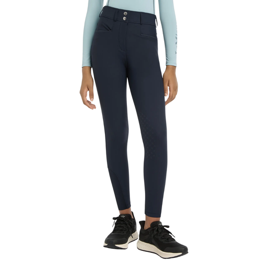 Technically designed, these sleek breeches combine equestrian-led design with smart looks for an advanced ride, in a stylish cut for young riders.

Smart square front pockets with tonal reflective details, a seamless-feel design, and a soft and flexible four-way adaptive stretch keep you moving in comfort. Belt loops, faux back pockets, and a fly front are classic breech styling details. Offered in full seat and knee grip styles, they deliver stability and security in the saddle, according to your preference.

Anatomic leg panels reduce bulk under your boots for a close contact feel, while the seamfree inside leg means that nothing will get in the way between you and your best ride yet.