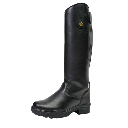 Crafted from supple synthetic materials that result in high performance but low maintenance long riding boot

Waterproof synthetic outer material with wipe-away easy cleaning
Full length centre back zip with dirt and grit protection guard
Rear elasticated panels to promote comfort and movement
Touch tape tab at the top of the zip
Reflective sections at the rear of the boot as an additional safety feature
Moulded sole offers cushioning and long lasting comfort