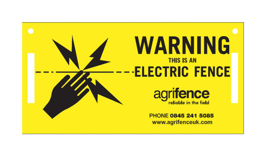 Agrifence Warning Signs (H4873)