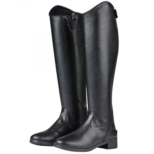 The Saxon Syntovia Tall Dress Boots is a quality grained PU which looks just like leather. The elastic stretch panel provides a perfect fit, with an EVA footbed for comfort, YKK zip for durability and hard wearing rubber outsole.