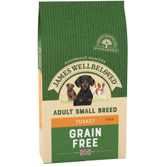 This James Wellbeloved food taken a handful of nature's nourishing ingredients and combined them with flavourful turkey for highly digestible, quality protein. Then, using all our knowledge and experience, we've added all the vitamins and minerals your pet needs to stay happy, healthy and full of life.