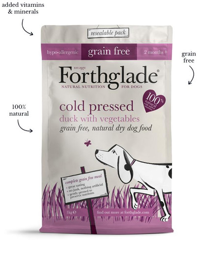 Cold pressed natural dry food for dogs is creating by taking lots of delicious ingredients and doing as little to them as possible before they reach your dog’s bowl. We gently press the ingredients together at a low temperature to create each bite-sized piece which has the natural aroma, flavour & goodness locked in.