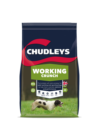 Formulated to meet the needs of working dogs, with energy from fat and protein-rich ingredients to help support stamina and recovery after a busy day.