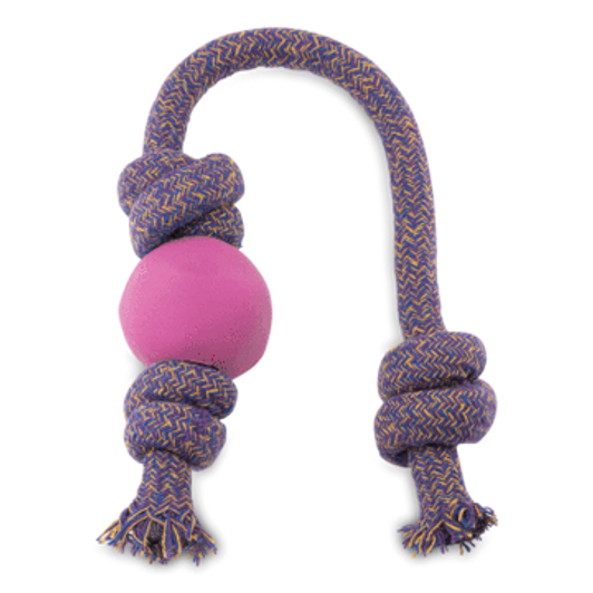 Natural Rubber Ball on Rope