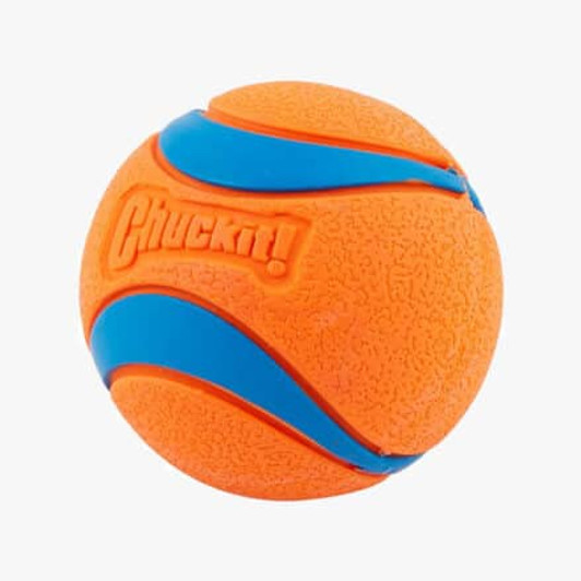 The Chuckit Ultra Ball is a natural rubber ball which enable highly enjoyable games with your dog. With little effort each Ultra Ball will bounce high up for your dog to catch, and what's more they float too! The ball is also easy to clean so you can always keep it in good condition.