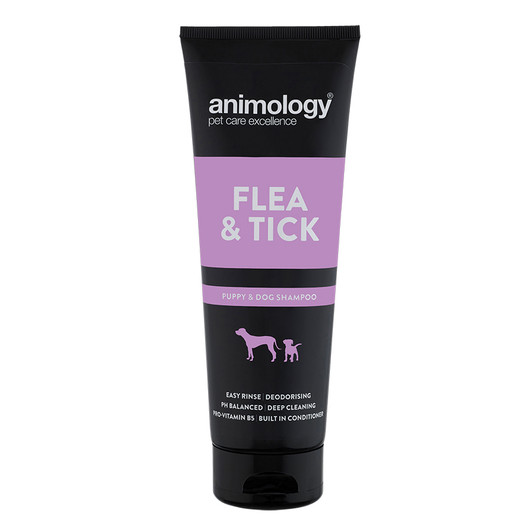 Flea & Tick is a vitamin enriched dog shampoo that helps wash fleas and ticks out of your dog’s coat, and helps to soothe irritated bitten skin.

Mild, deep cleaning formulation
Built in conditioner for a healthy coat
Infused with our ‘Medicated’ tea tree scent
Suitable for all breeds