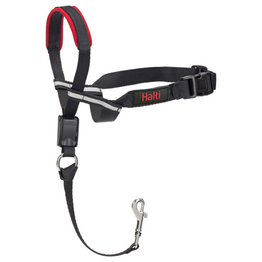 Halti OptiFit Headcollar is a premium headcollar that has been designed to provide an optimum fit and which guarantees to stop your dog pulling.

The OptiFit Headcollars unique design works by gently directing the dog’s head, steering him into desired positions.

A self-adjusting chin strap and unique, reflective cheek straps follow the contours of your dog’s face to ensure the OptiFit doesn’t rise into their eyes or slide down to their lips.