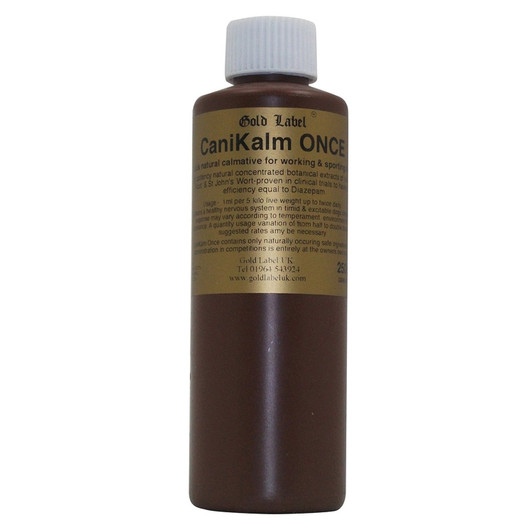 A quick and natural calmative for dogs. Maintains a healthy nervous system in nervous and excitable dogs. Ideal for short term use for either showing or travelling. Contains valerian root and other herbs. Can be administered to dogs that do not like loud noises such as fireworks.