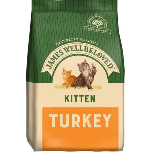 This recipe has been carefully formulated to meet the higher protein and energy requirements of rapidly growing kittens, while fully supporting their bone development. To create it,  a handful of nature's nourishing ingredients have been taken and combined them with flavourful turkey for highly digestible, quality protein. Then, using all our knowledge and experience, we've added all the vitamins and minerals your pet needs to stay happy, healthy and full of life.

This product contains the following special ingredients and benefits to care for your cat's health and wellbeing:

Turkey Meal - Made with 100% natural turkey.
Cranberry Extract - Natural organic acids and anthocyanadins found in cranberry juice.
Yucca Extract - To help reduce litter tray odour.
Omega 3 & 6 Oils - To promote healthy skin and glossy coat.
Prebiotics - Natural inulin from chicory, helping to maintain a healthy gut flora.
Antioxidants - Natural antioxidants from pomegranate, green tea and rosemary to support the immune system.