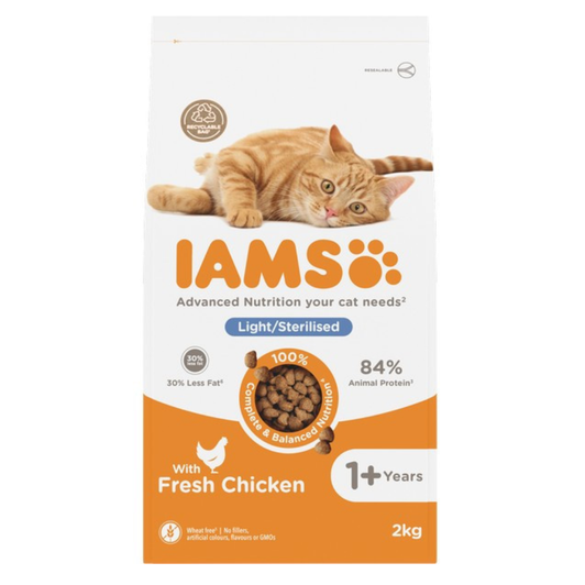 Iams Vitality Cat Food Light Chicken