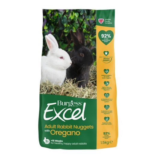 Burgess Excel Adult Rabbit Nuggets with Oregano